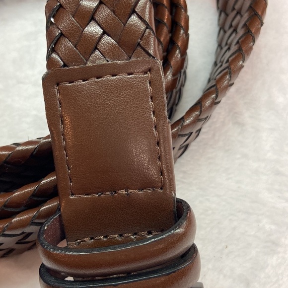 AGB Leather Braided Belt Size 42/105 - Picture 7 of 11